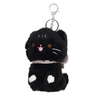 Sleutel/Tashanger - 'Prrrr'  Zwart