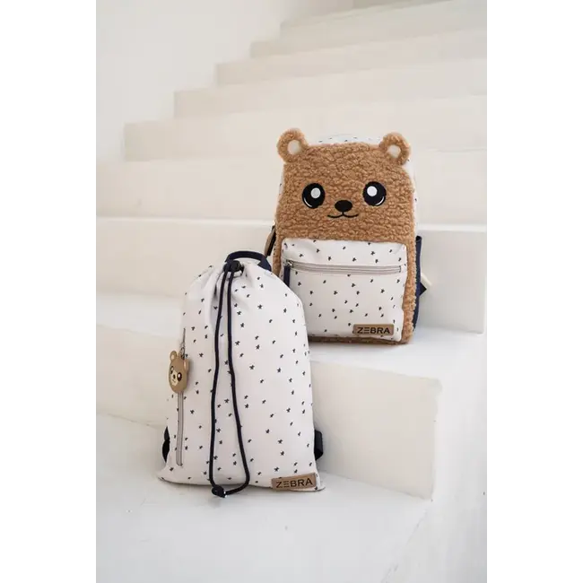 Zebra Trends 'Buddies'  Beige/Blauw -  Rugzak