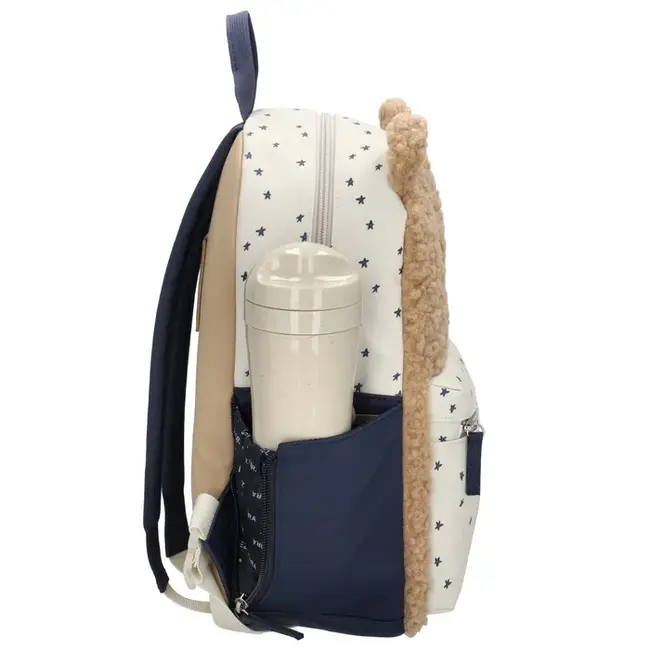 Zebra 'Buddies'  Beige/Blauw -  Rugzak