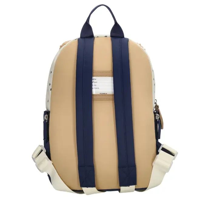 Zebra 'Buddies'  Beige/Blauw -  Rugzak