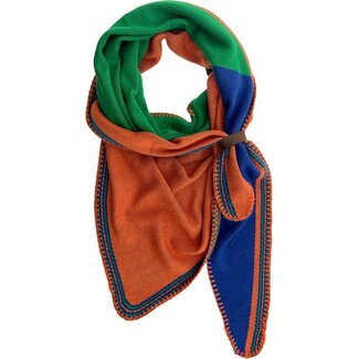 Lot83 Sjaal Nova - Oranje/Groen/Blauw
