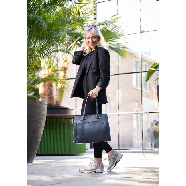 Berba bags & wallets Laptoptas 15 inch Navy - Avignon Collectie