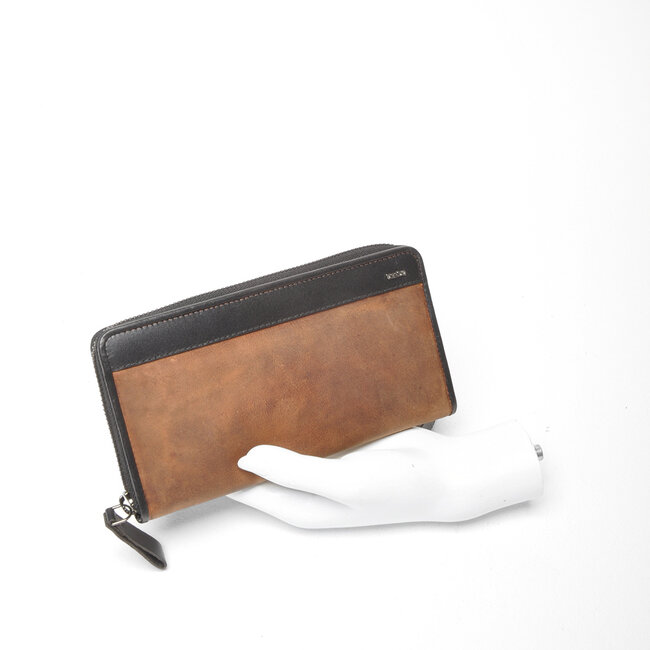 Berba bags & wallets Portemonnee Large 827-188-79 Coffee - Bonneville Collectie