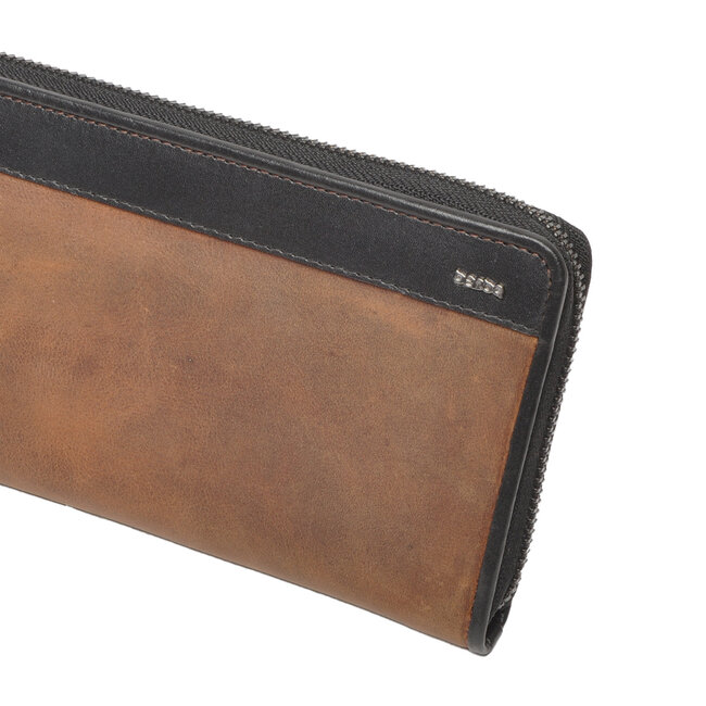 Berba bags & wallets Portemonnee Large 827-188-79 Coffee - Bonneville Collectie