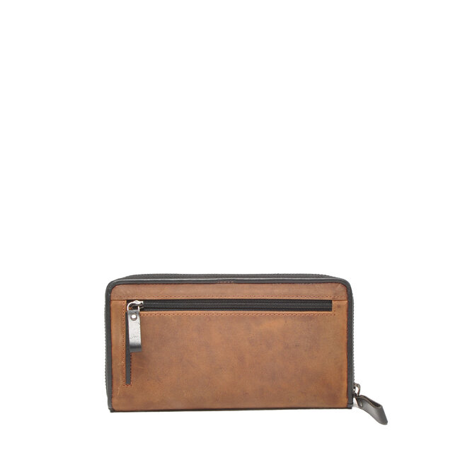 Berba bags & wallets Portemonnee Large 827-188-79 Coffee - Bonneville Collectie