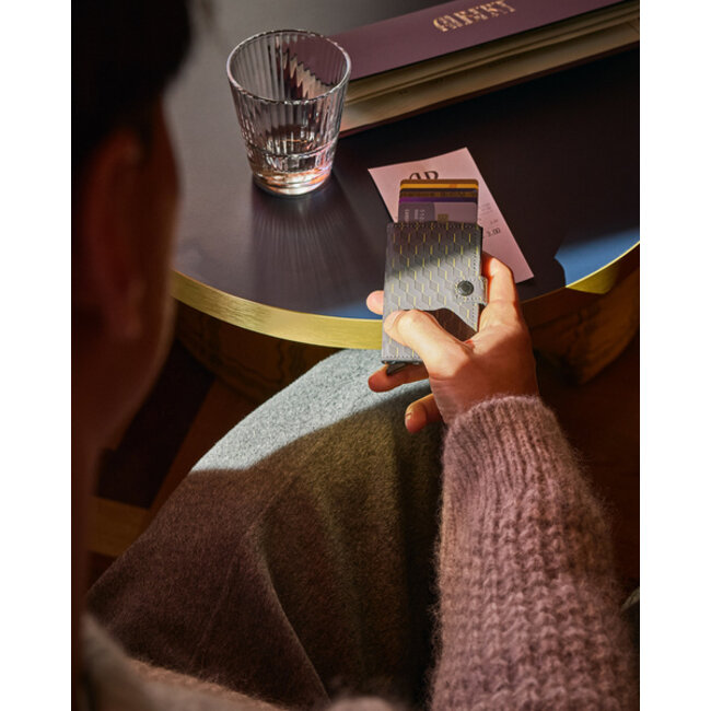 Secrid Miniwallet Optical - Grey & Yellow
