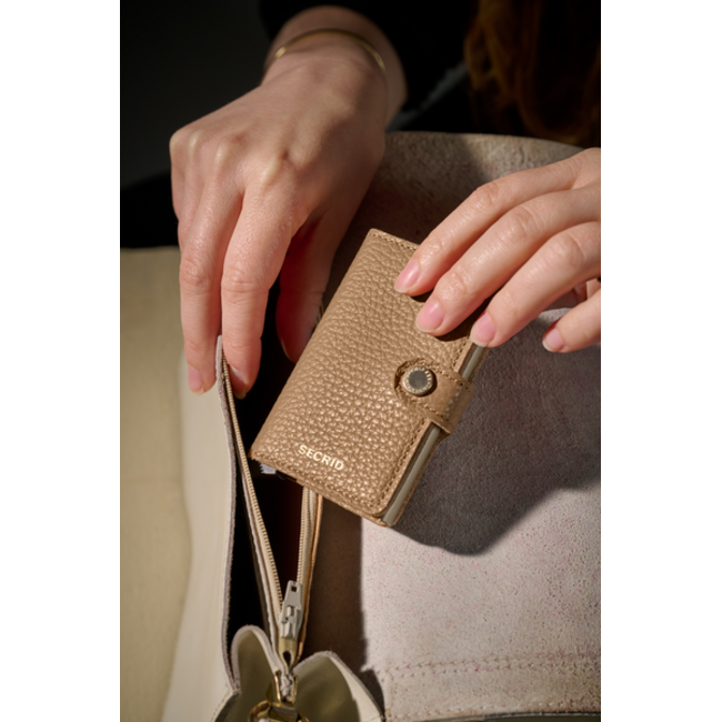 Secrid Miniwallet Pebble - Cappuccino