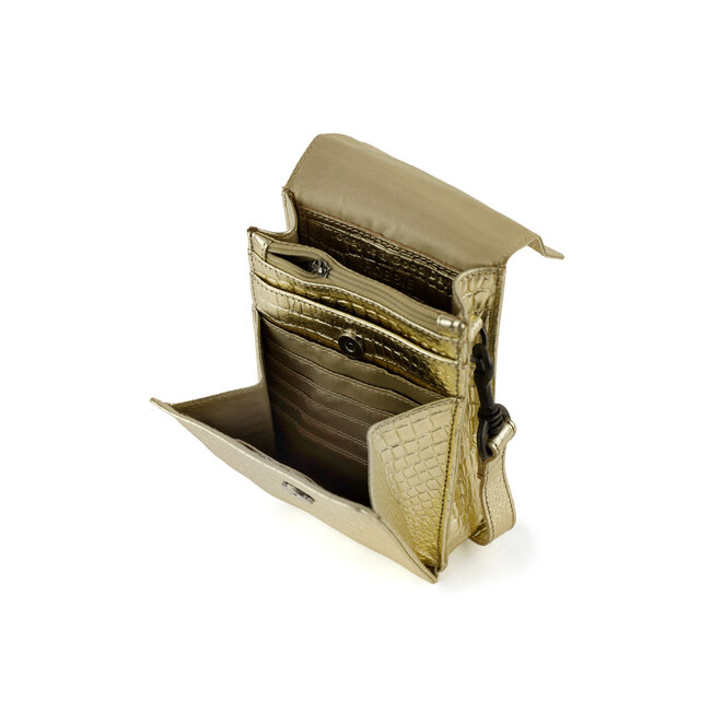 Bear Design 'Robbie' 2.0 Champagne Croco - CP2650,  Callisto-Pelle Collectie