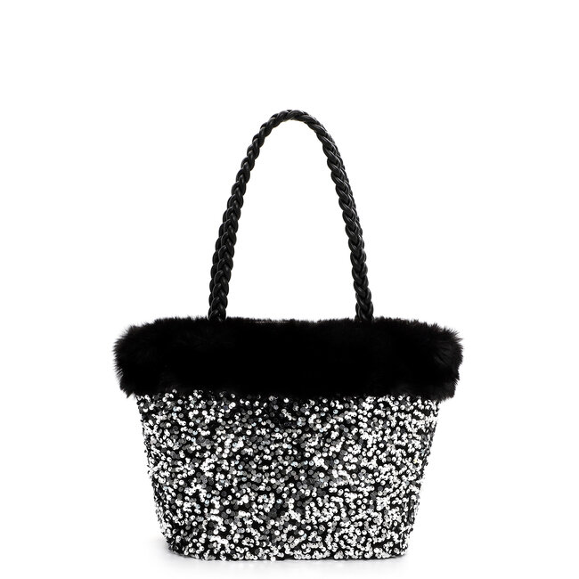 Emily & Noah 'Hara' Schoudertas/Handtas Large - Silver