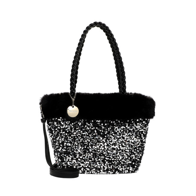 Emily & Noah 'Hara' Schoudertas/Handtas Large - Silver