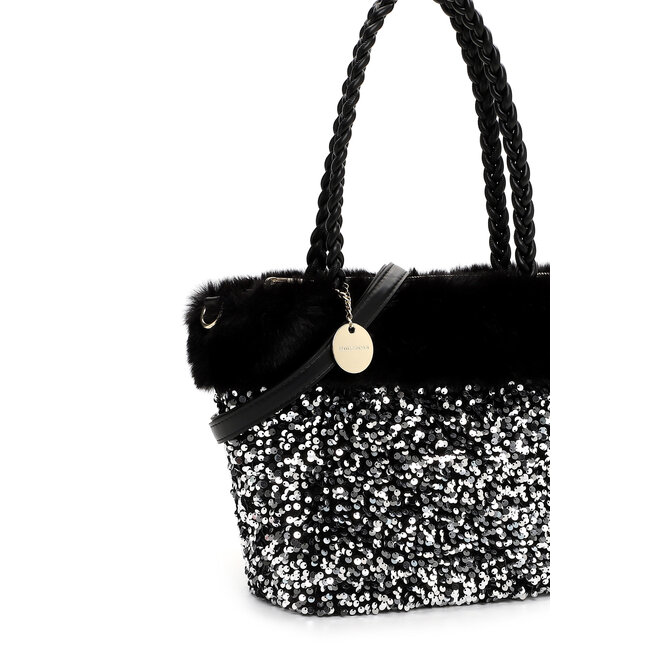 Emily & Noah 'Hara' Schoudertas/Handtas Large - Silver