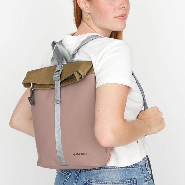 New Rebels 'Ferron' Los Angeles Backpack Mini - Old Pink