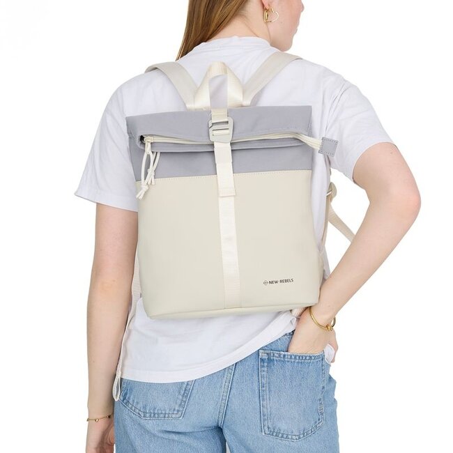 New Rebels 'Ferron' Los Angeles Backpack Mini - Beige