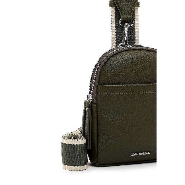 Emily & Noah 'Elena' Small Crossbody/Slingbag Olijf