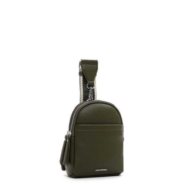 Emily & Noah 'Elena' Small Crossbody/Slingbag Olijf