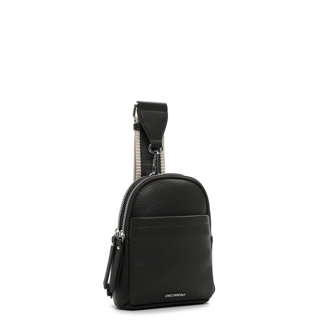 Emily & Noah 'Elena' Small Crossbody/Slingbag Antraciet