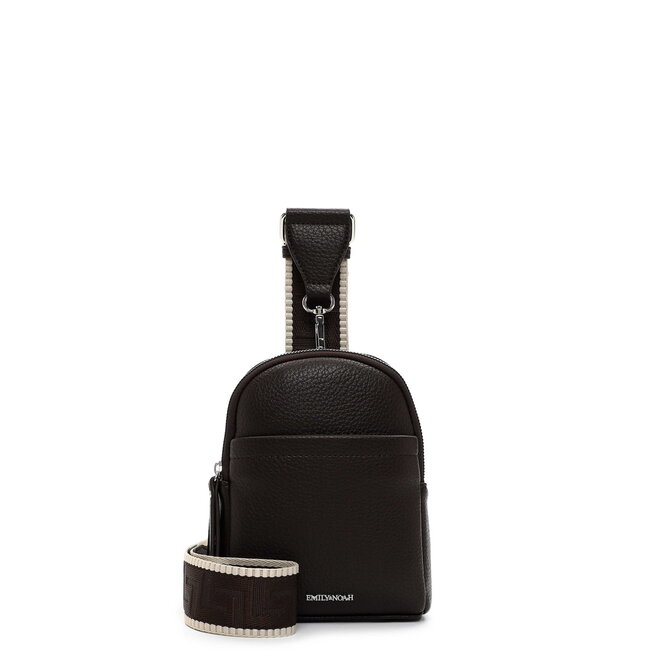 Emily & Noah 'Elena' Small Crossbody/Slingbag Bruin