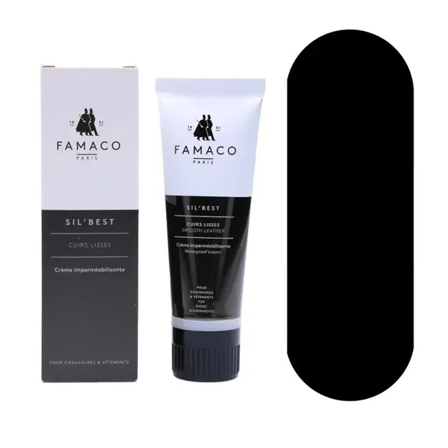Famaco  Sil' Best - Creme met bijenwas - Zwart
