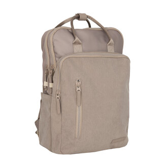New Rebels 'Ribbi' Milwaukee Rugzak - 15.6 inch Laptopvak  - Taupe