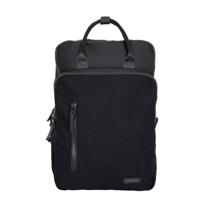 New Rebels 'Ribbi' Milwaukee Rugzak - 15.6 inch Laptopvak  - Zwart