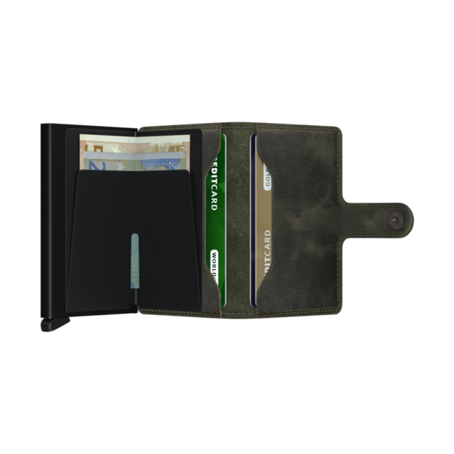 Secrid Miniwallet Vintage - Olive/Black