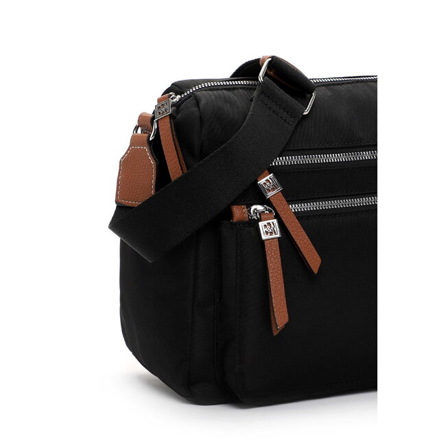 Emily & Noah 'Esther' Crossbody Bag Large - Zwart