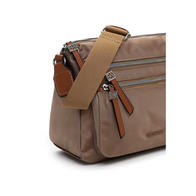 Emily & Noah 'Esther' Crossbody Bag Medium - Taupe