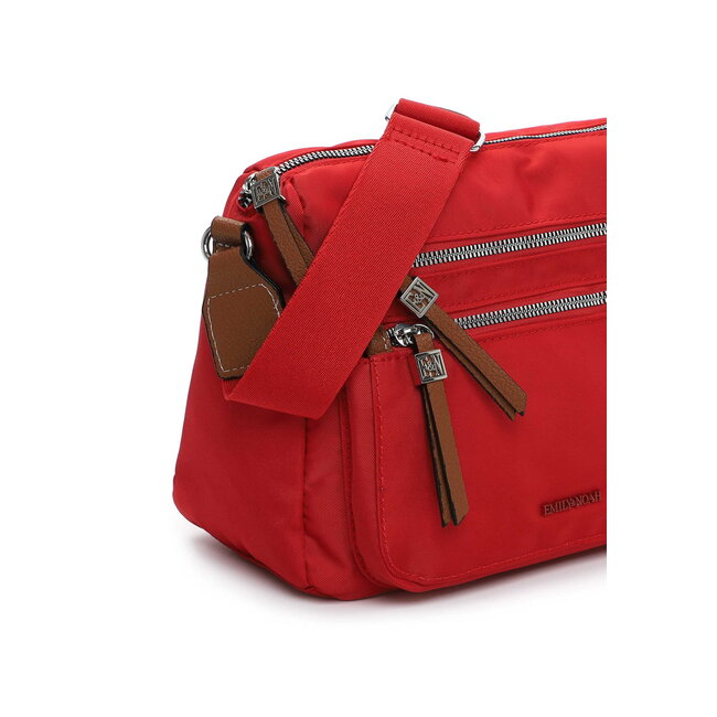 Emily & Noah 'Esther' Crossbody Bag Medium - Rood