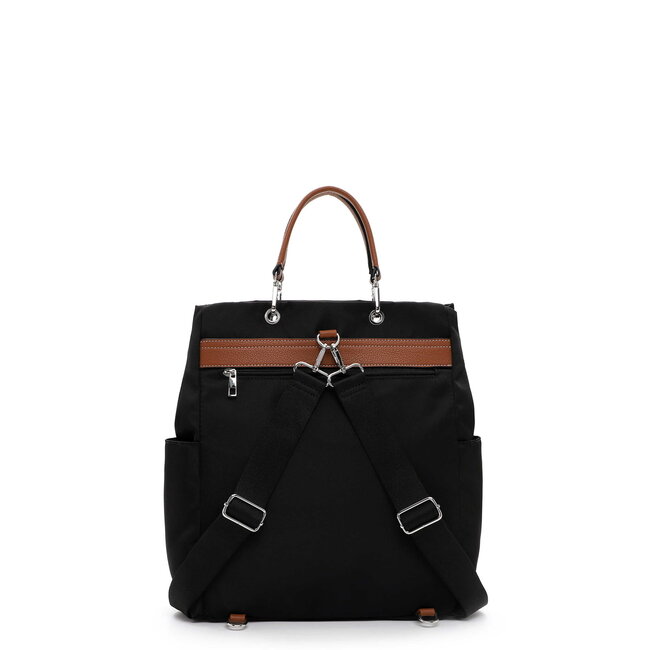 Emily & Noah 'Esther' Rugzak/Schouder/Handtas - Zwart