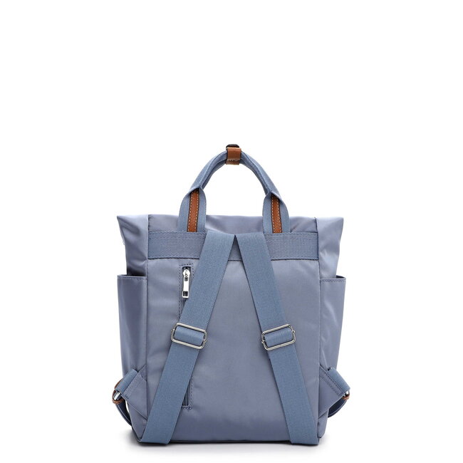 Emily & Noah 'Esther' Rolltop Rugzak - Kristal Blauw