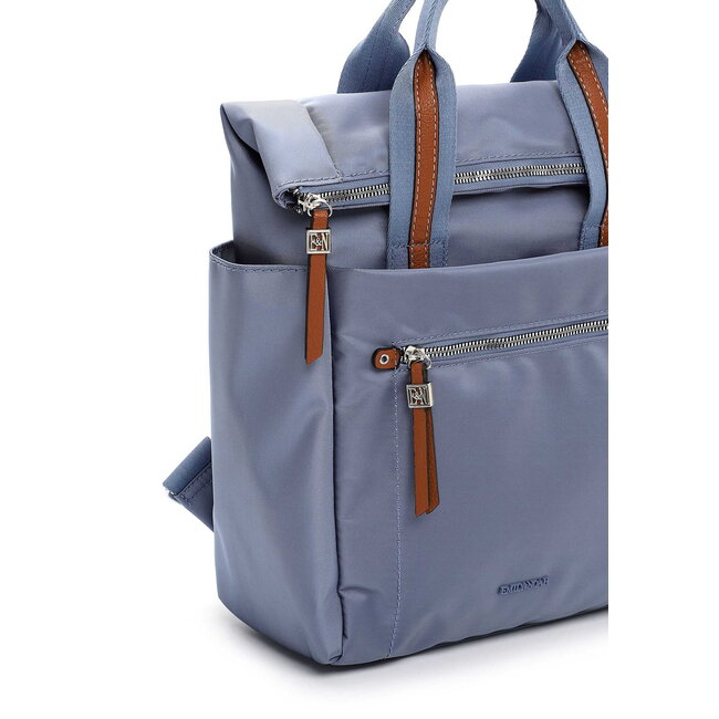 Emily & Noah 'Esther' Rolltop Rugzak - Kristal Blauw