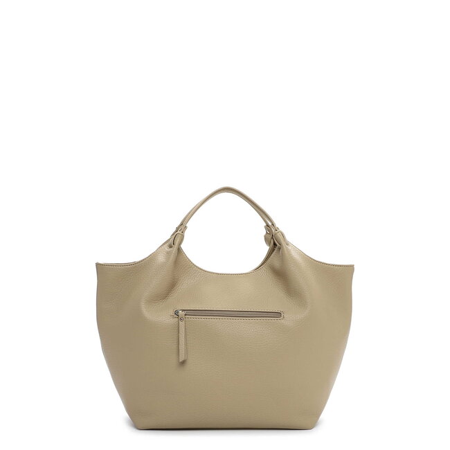 Emily & Noah 'Jeanna' Suèdelook Schouder/Handtas Groot - Kaki