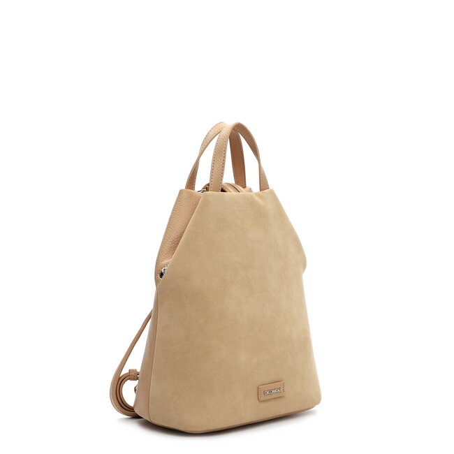 Emily & Noah 'Jeanna' Suèdelook Rugtas - Zand