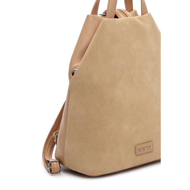 Emily & Noah 'Jeanna' Suèdelook Rugtas - Zand