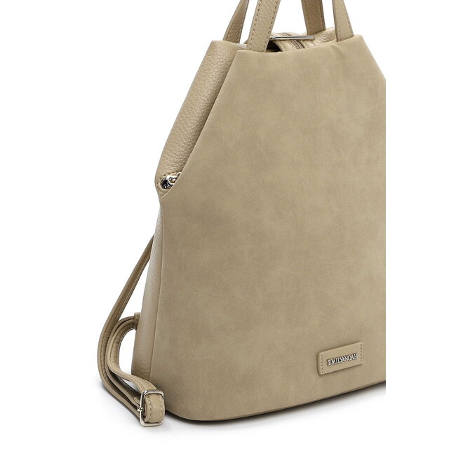 Emily & Noah 'Jeanna' Suèdelook Rugtas - Kaki