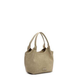 Emily & Noah 'Jeanna' Suèdelook Schouder/Handtas Klein - Kaki