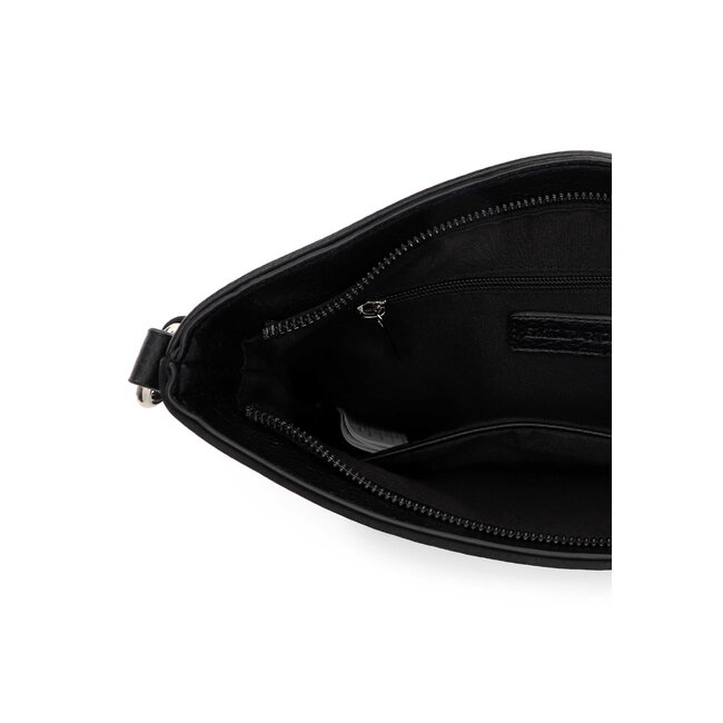 Emily & Noah 'Jeanna' Suèdelook Schoudertas - Zwart