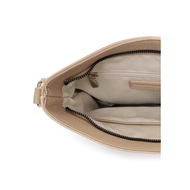 Emily & Noah 'Jeanna' Suèdelook Schoudertas - Beige