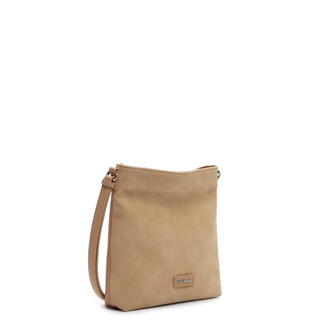 Emily & Noah 'Jeanna' Suèdelook Schoudertas - Zand