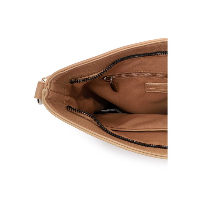 Emily & Noah 'Jeanna' Suèdelook Schoudertas - Zand