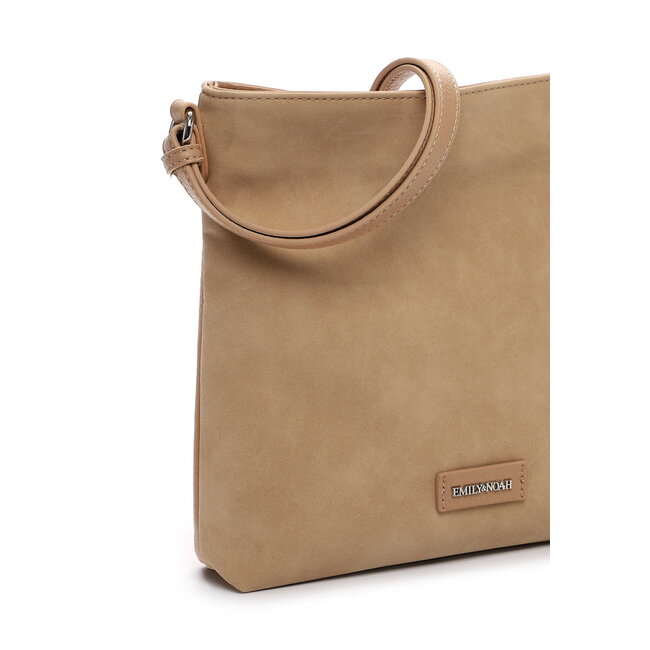 Emily & Noah 'Jeanna' Suèdelook Schoudertas - Zand