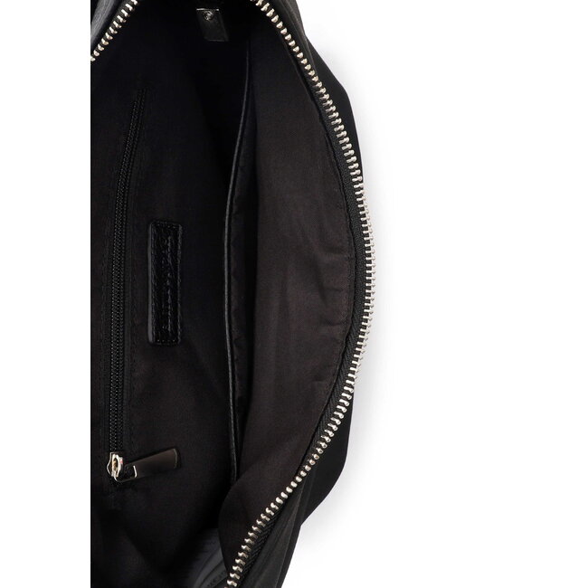 Emily & Noah 'Jeanna' Suèdelook Schouder/Handtas Groot - Zwart