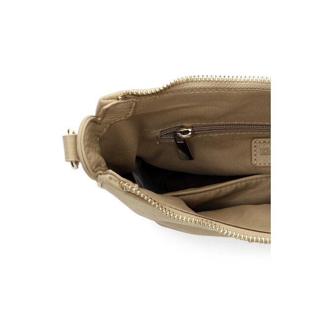 Emily & Noah 'Jeanna' Suèdelook Schoudertas Klein - Kaki