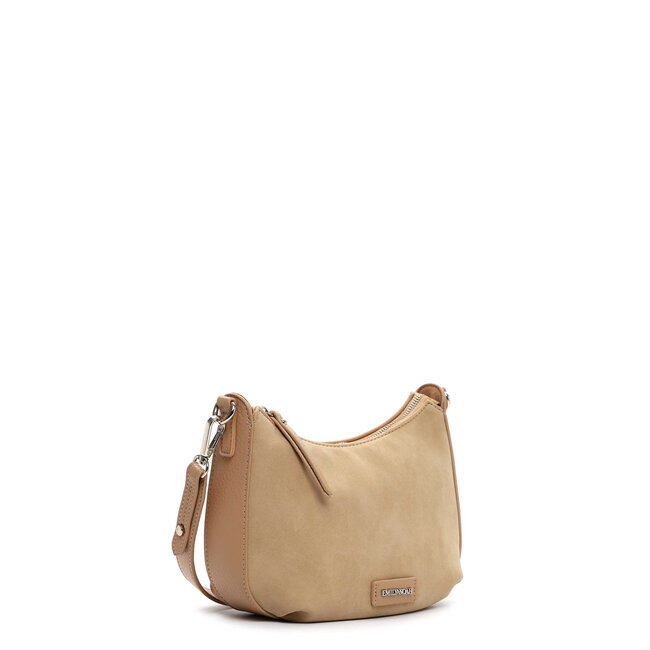 Emily & Noah 'Jeanna' Suèdelook Schoudertas Klein - Zand