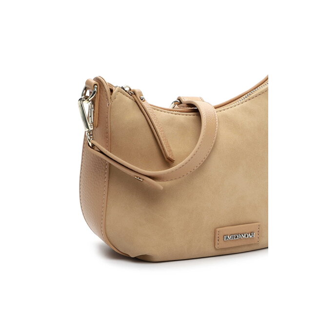 Emily & Noah 'Jeanna' Suèdelook Schoudertas Klein - Zand