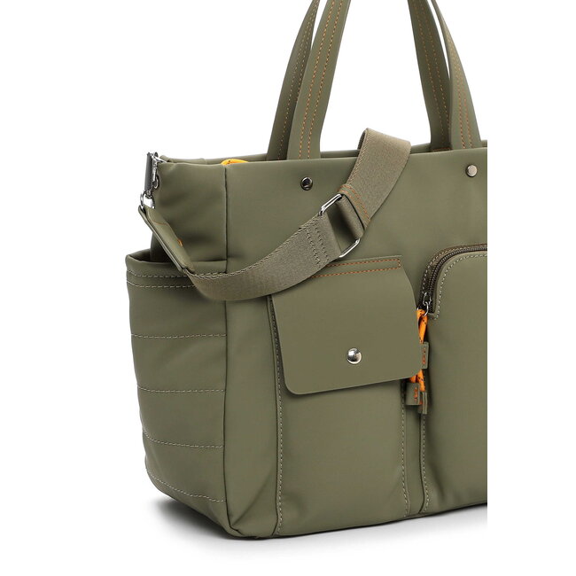 Emily & Noah 'Joeline ' Sportieve Shopper - Kaki