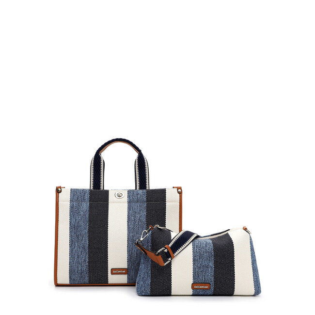 Emily & Noah 'Jasmin ' Shopper - Blauw