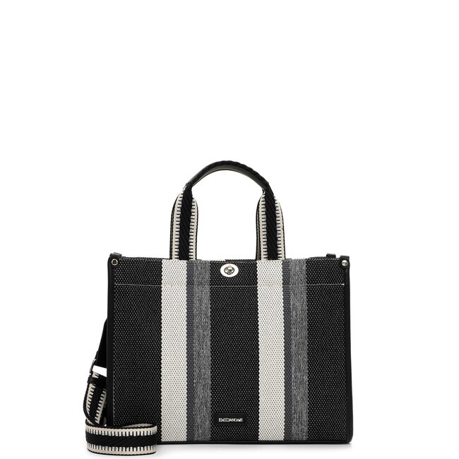 Emily & Noah 'Jasmin 'Bag in Bag Shopper - Zwart