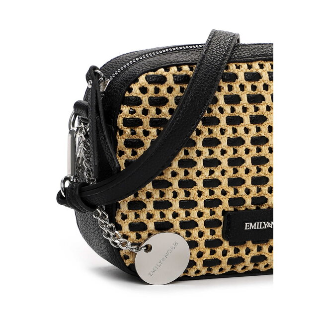 Emily & Noah 'Jella ' Crossbody/Schoudertas - Zwart