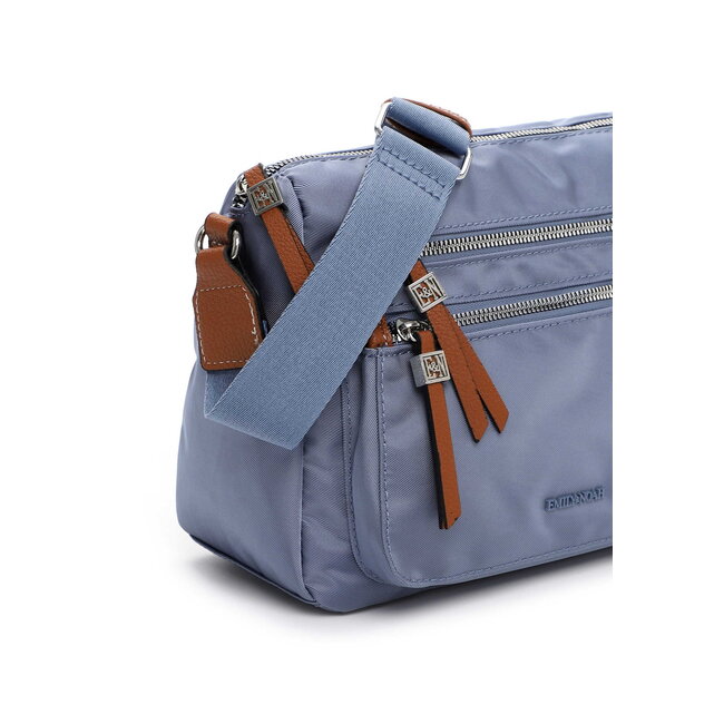 Emily & Noah 'Esther' Crossbody Bag Medium - Kristal Blauw